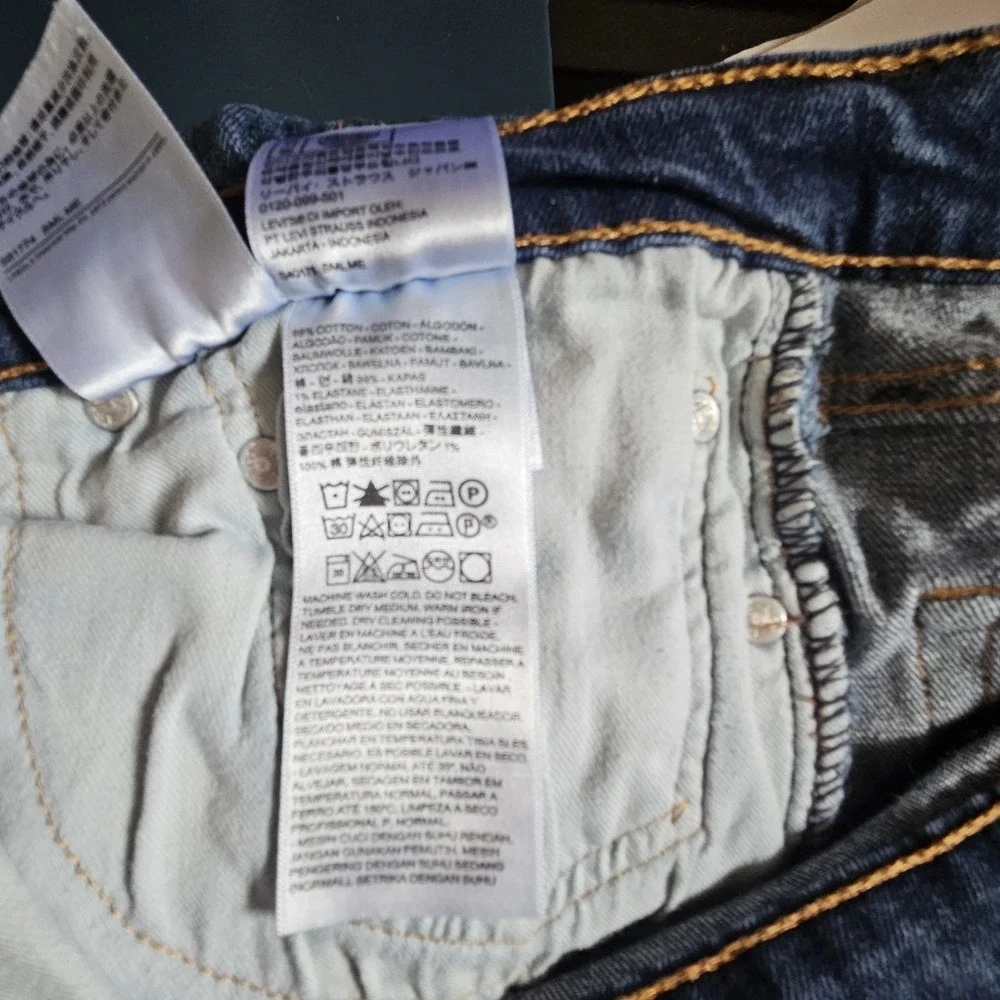 Levi's 510 Skinny Fit Jeans Mens 33x32 Blue  Medium Wash Denim